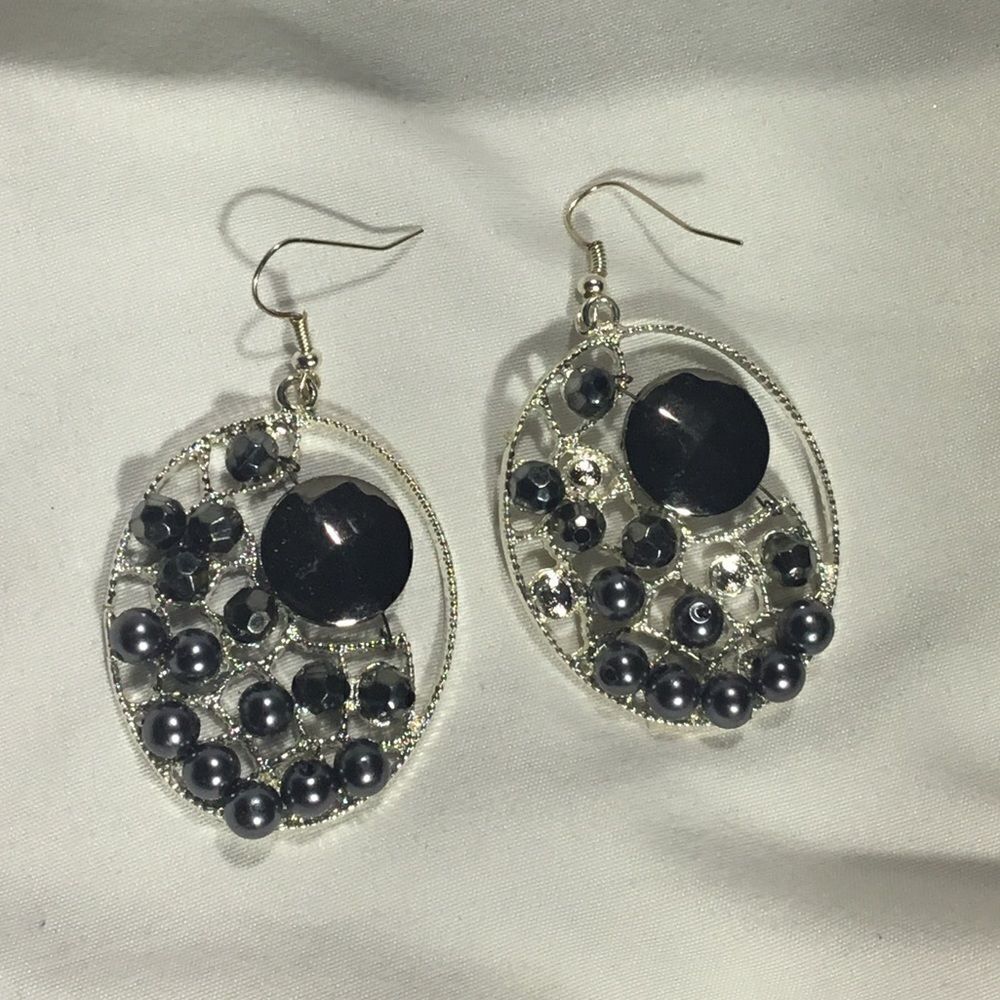 Beadedcluster DangleearringsUc3 12$